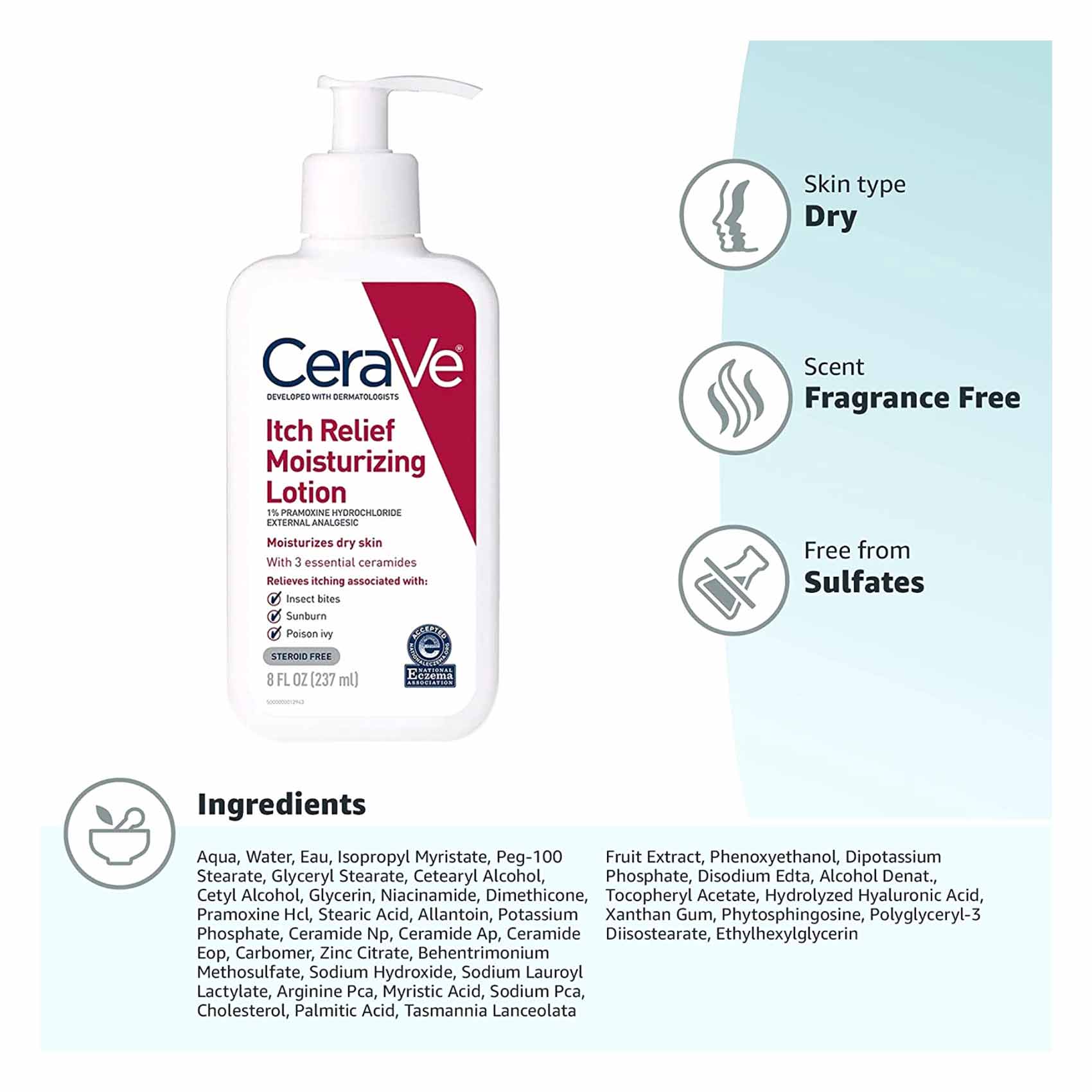 Cerave Itch Relief Moisturizing Lotion 237ml