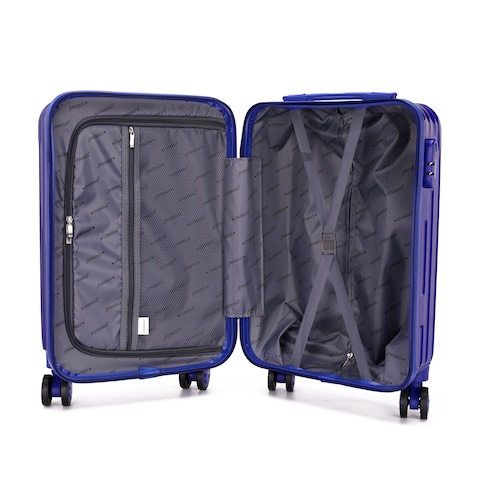 STARGOLD Single Travel Trolley Luggage Hardside Expandable 4 Spinner Wheels 20 Inch 3 Numbered lock ABS+PC Material