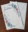 Blue floral Wedding / Birthday / Baby shower Invitations