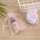 100 Pieces Organza Bags with Drawstrings 7X9 cm Jewelry Pouches Candies Eid Bridal Shower Party Wedding Favor Bags (Light Pink)