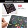 Scratch Paper Art Notebooks, Rainbow Scratch Off Art Set For Kids Activity Color Book Pad Black Magic Art Craft Supplies Kits For Girls Boys Birthday Party Favor Game Christmas Toys Gift