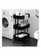 3 Tier Rolling Storage Metal Utility Cart on Wheels Black