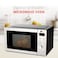 AFRA Microwave Oven With Digital Control, 30L,1200W - Multiple Power Levels, Compact Design With Oven Grill And Quick Defrost Feature, ROHS, And CB Certified, AF-3012MWSL, With 2 Years Warranty