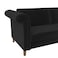 In House Serena 2 In 1 Sofabed Velvet Upholstered - Black