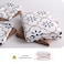 Luna Home-Queen size 6 piece duvet cover set modern tile print bedding set white.
