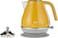 De'Longhi Icona Capitals Yellow Vintage Style Kettle, 1.7 L Capacity With Water Level Indicator, 360 Swivel Base, Anti-Slip Feet, Soft Opening Lid, Premium Stainless Steel, Kboc3001.Y