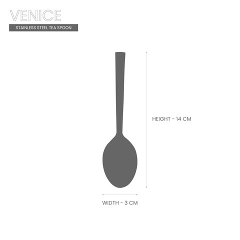 RK S/S TEA SPOON, RK0110, 3PC PACK, VENICE