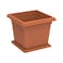 Cosmoplast Square Plastic Planters With Tray