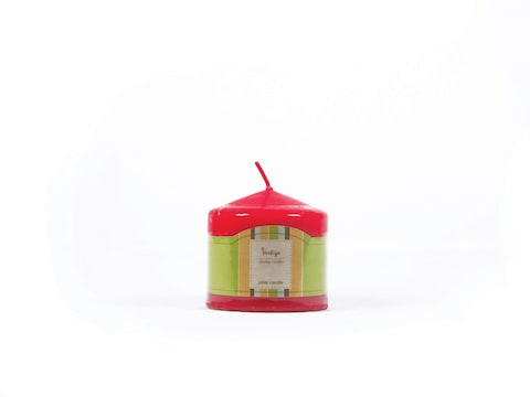 Pillar Candle 3x3in Deep Red