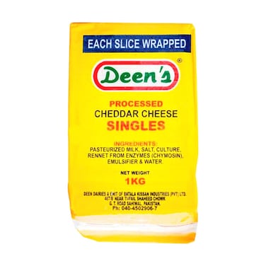 Deen&#39;s Cheddar Cheese Slice 1 kg