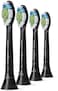Philips Sonicare Optimal Whitening Black Brushsync Heads (Compatible With All Philips Sonicare Handles), 4 Pack