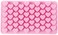 55 Hole Heart Shape Love Candy Silicone Decorating Mold Ice Cube Tray Silicone Chocolate Sugar Paste Tool Cookie Muffin Baking Pan, Pink