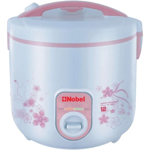 Nobel 2.5 Litres Rice Cooker, Temperature Control, Plastic Body NRC25 White