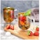 Lushh Heat Resistant Double Wall Coffee Mug With Handle , Borosilicate Coffee Tea Cup for Tea Coffee Latte Espresso Iced Tea, Set of 2 Pcs 250 ML, Yellow/Brown