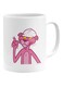 Generic Working Panther Printed Mug White/Pink/Yellow 11Ounce