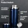 Atraux 1000ml Vacuum Insulated Bottle, 316 Stainless Steel Thermos With Non Drip Cap &amp; Filter (Assorted Colors)