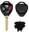 Rubik 4 Button Replacement Keyless Entry Remote Car Key Case for 2007 2008 2009 2010 Toyota Camry HYQ12BBY