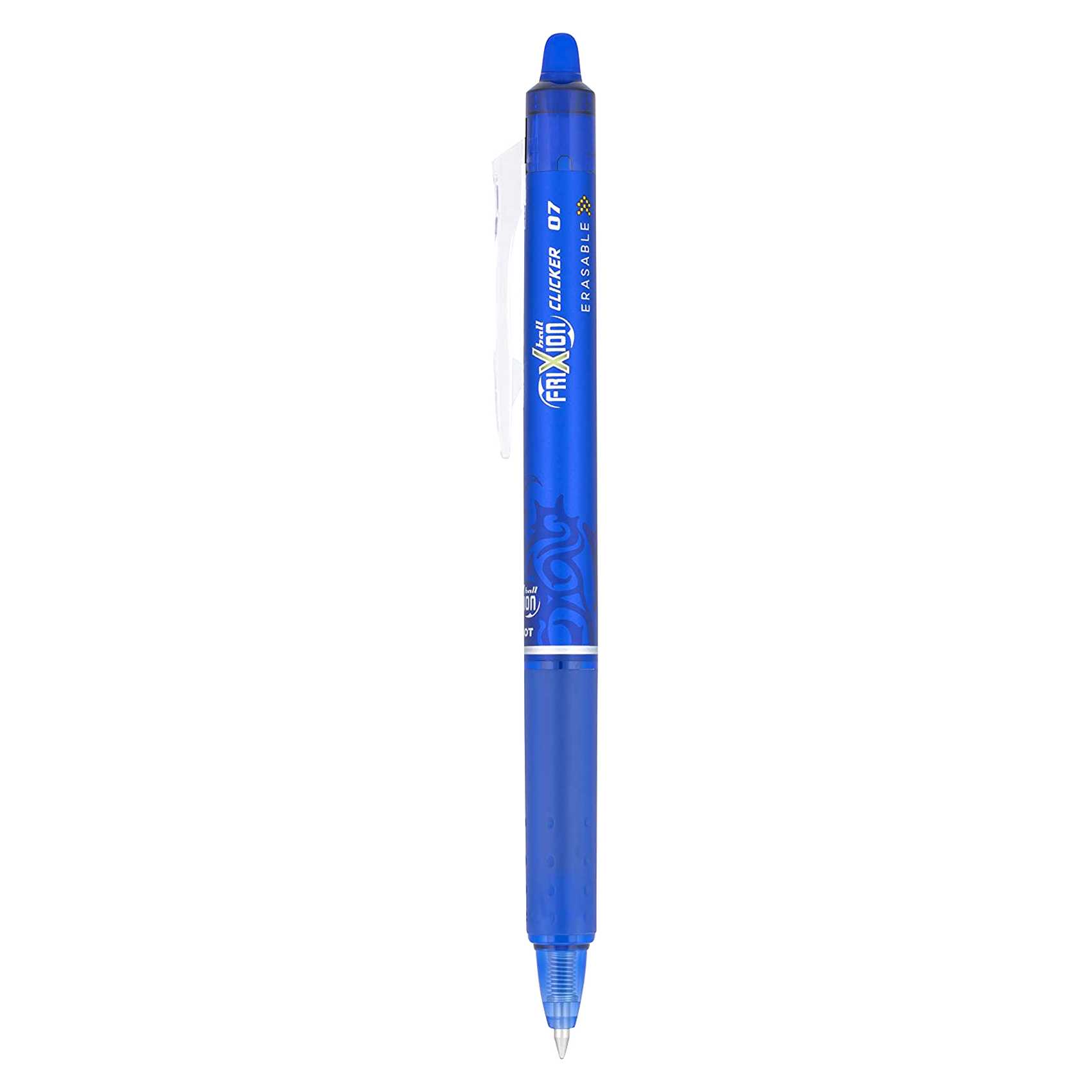 Pilot Frixion Clicker Erasable Rollerball Pen Blue 0.7mm 6 PCS