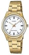 Casio - Women's White Dial Stainless Steel Band Watch - LTP-V005G-7A