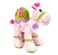 Caravaan - Camel Pink 18cm with Cream Bandana with Pink Happy Birthday Print