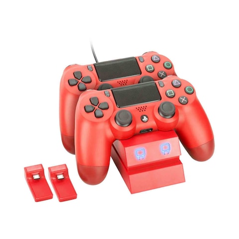 Venom Twin Docking Station For Sony PlayStation 4 Red