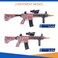 Gel Snipers Blaster Electric Toy Gun Full Kit With 3000 Water Beads Ammo Gels Rechargeable Batteries &amp; Flashlight Outdoor Backyard Shooting Game Activities For Adults Boys Girls 12+ (Patriot)