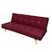 In House Aimar 2 In 1 Sofabed Velvet Upholstered - Burgundy