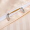 Luna Home King Size 6 Pieces Premium Satin Stripe Duvet Cover, Solid Cream