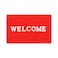 Welcome Design Door Mat Red 40x60cm