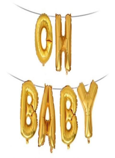 Generic Oh Baby Patterned Decoration Party Balloon