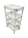 Almufarrej 4-Tier Vegetable Rack White 81x29x44cm