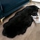 Generic Ashler Soft Faux Sheepskin Fur Chair Couch Cover Black Area Rug For Bedroom Floor Sofa Living Room 0.6M X 1.8M