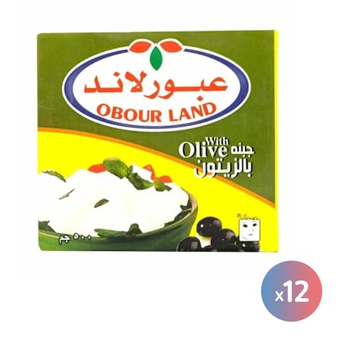 عبور لاند جبنة بالزيتون - 500 جرام - 12 قطعة