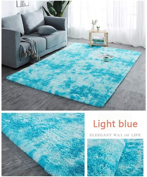 Generic Area Carpet, Square Rug, Home Decor Ultra Soft Modern Luxurious Thick Pile, For Bedroom Living Room - Light Blue 200X300cm