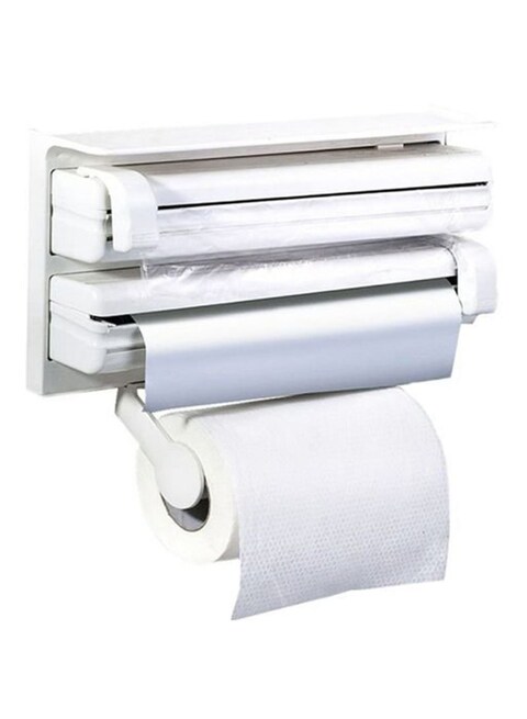 Generic Triple Roller Kitchen Paper Dispenser White