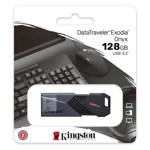 Kingston 128GB Data Traveler Exodia Onyx USB 3.2 Flash Drive