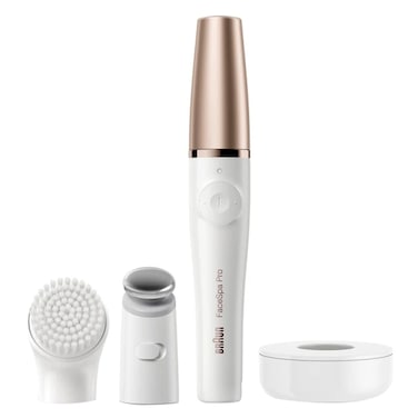 Braun FaceSpa Pro 3-in-1 Face Epilator and Skin Toning System 911, White