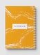 Lowha Spiral Notebook With 60 Sheets And Hard Paper Covers With Abstract Design, For Jotting Notes And Reminders, For Work, University, School