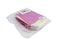 Transparent Clear Nylon Gift Bag High Quality PVC Handled Gift and Shopping Bag (Pink, 16x18x9 cm) - Pack of 12