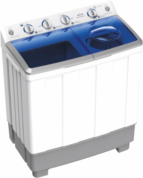 EGNRL Semi-Automatic Washers Twin Tub 10 Kgs/ 5.5 Kgs, EGWM1200, White (1 Year Brand Warranty)