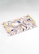 Lowha Decorative Acrylic Serving Tray With Gold Metal Handles And Liquid Texture Design 20x30 cm