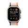 Apple Watch Ultra 2  49mm Titanium Case with Orange Beige Trail Loop  Medium Large