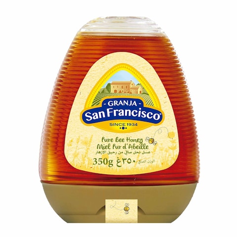 Buy Granja San Francisco Jar Pure Bee Honey 350g in Saudi Arabia