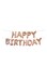 Generic Alphabet Happy Birthday Aluminum Foil Balloon