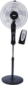 Clikon Stand/Pedestal Fan With Remote, 3 Speed Setting, Swing Function, Height Adjustability, Black - CK2813-N