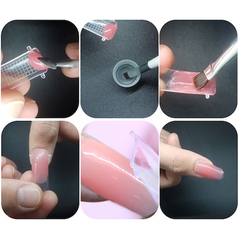 100pcs/set Acrylic Nail Art Molds Extension False Manicure Tools