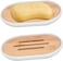 Generic Bamboo Soap Holder 2 Pack, Drainage Soap Holder For Shower Bathroom Kitchen Sink, Eco-Friendly, Wooden Soap Dish Soap Saver With Draining Stand, Bathroom Accessories (White)