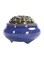 Generic Ceramic Stoneware Incense Burner Purple 10x7.2centimeter