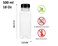 Lavish 500 ml Empty Containers Transparent Plastic Square Bottles With Lids, For Juice Milk Fruit Juice And Many More [24 Units]