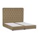 إن هاوس لجين هيكل سرير منجد بالكتان - نفر ونص - 200×160 سم - بيج